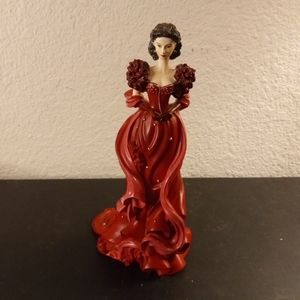 GORGEOUS Hamilton Collection 7" DIXIELAND DIVA Red Scarlett Figurine